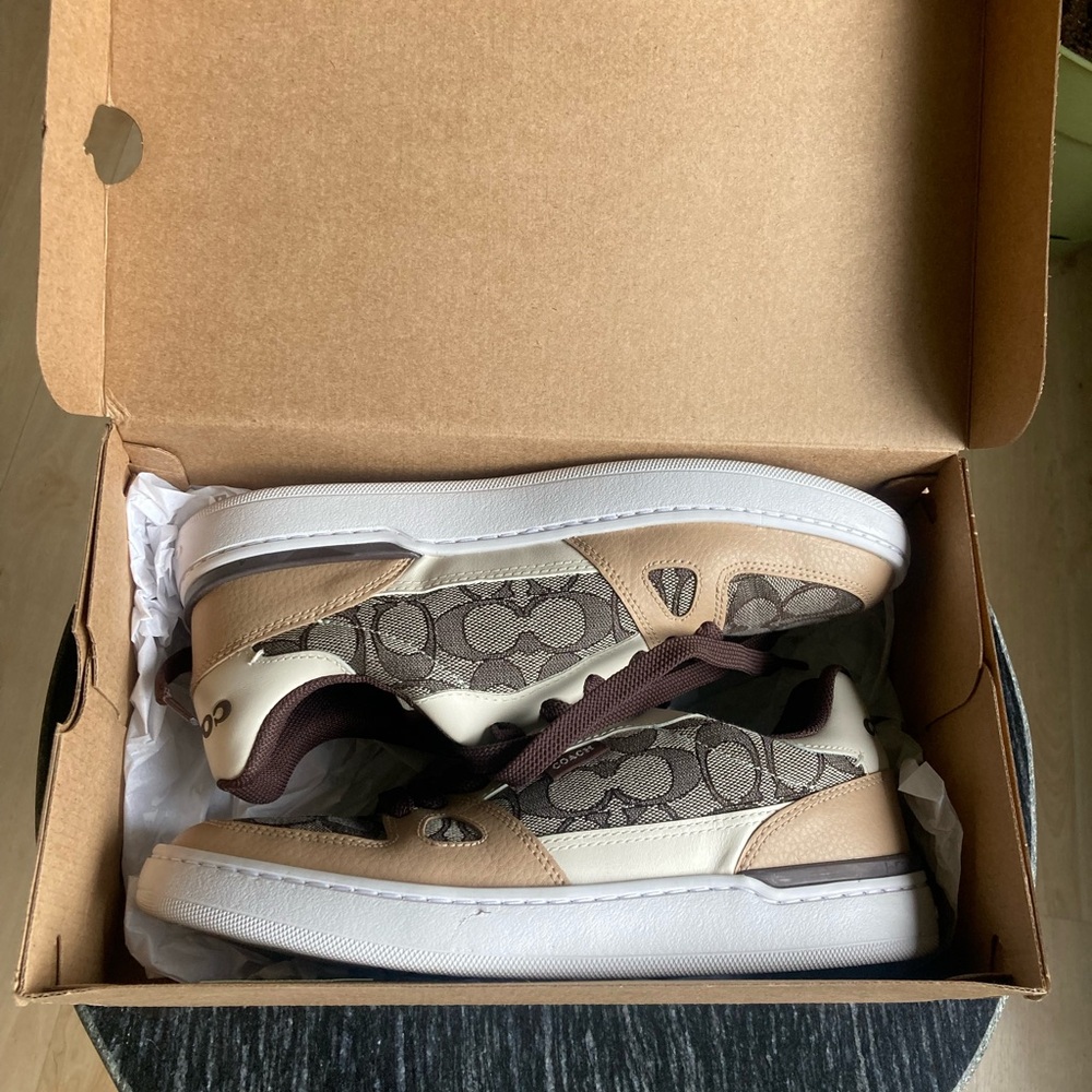 Coach Brown and Tan Sneakers